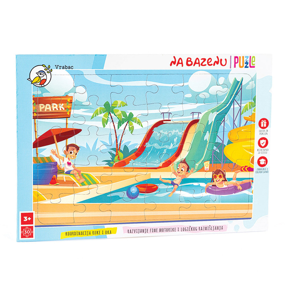 Vrabac slagalica Na bazenu