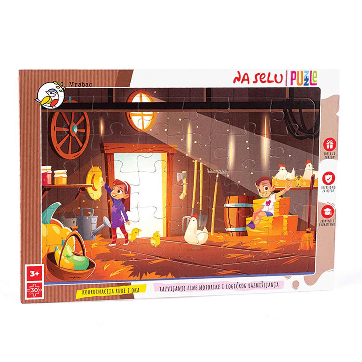 Vrabac slagalica Na selu