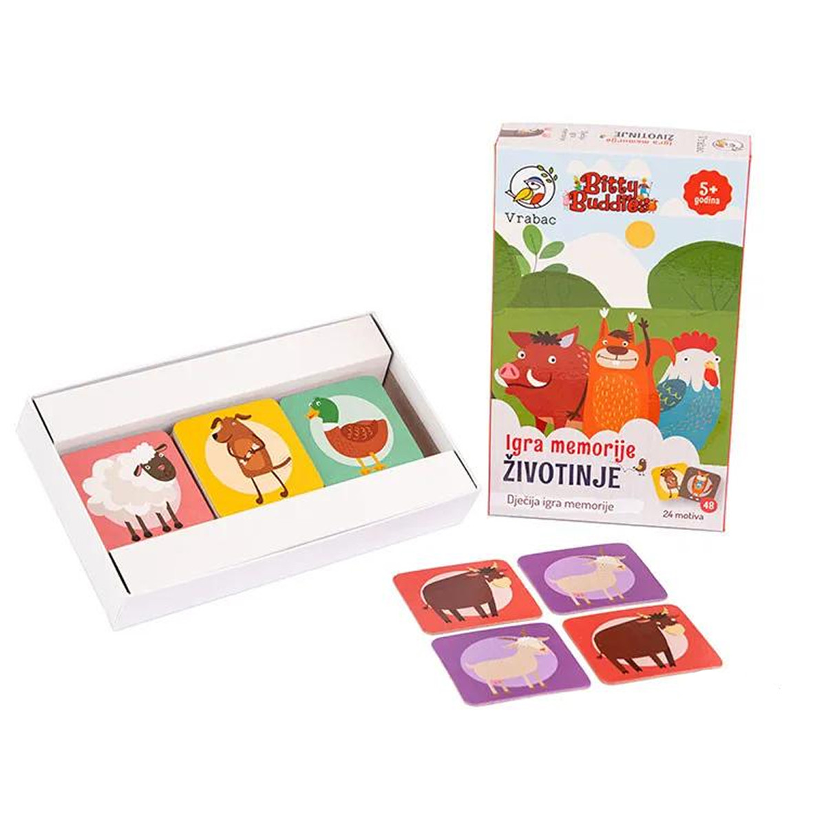 Vrabac igra memorije Životinje