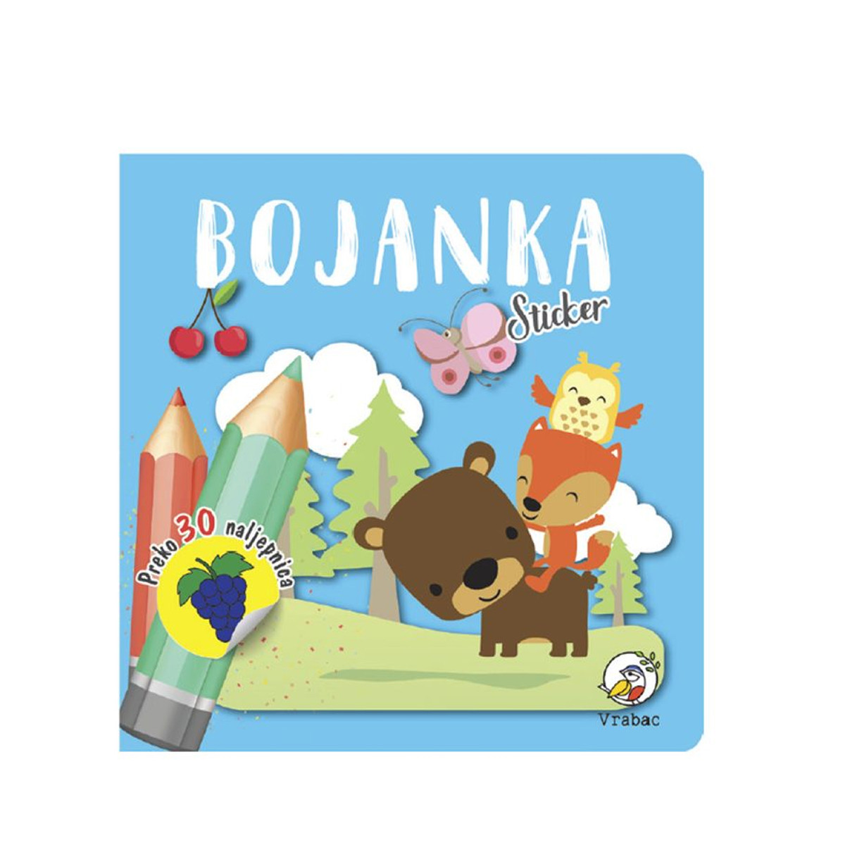 Vrabac bojanka stiker Prirodaa