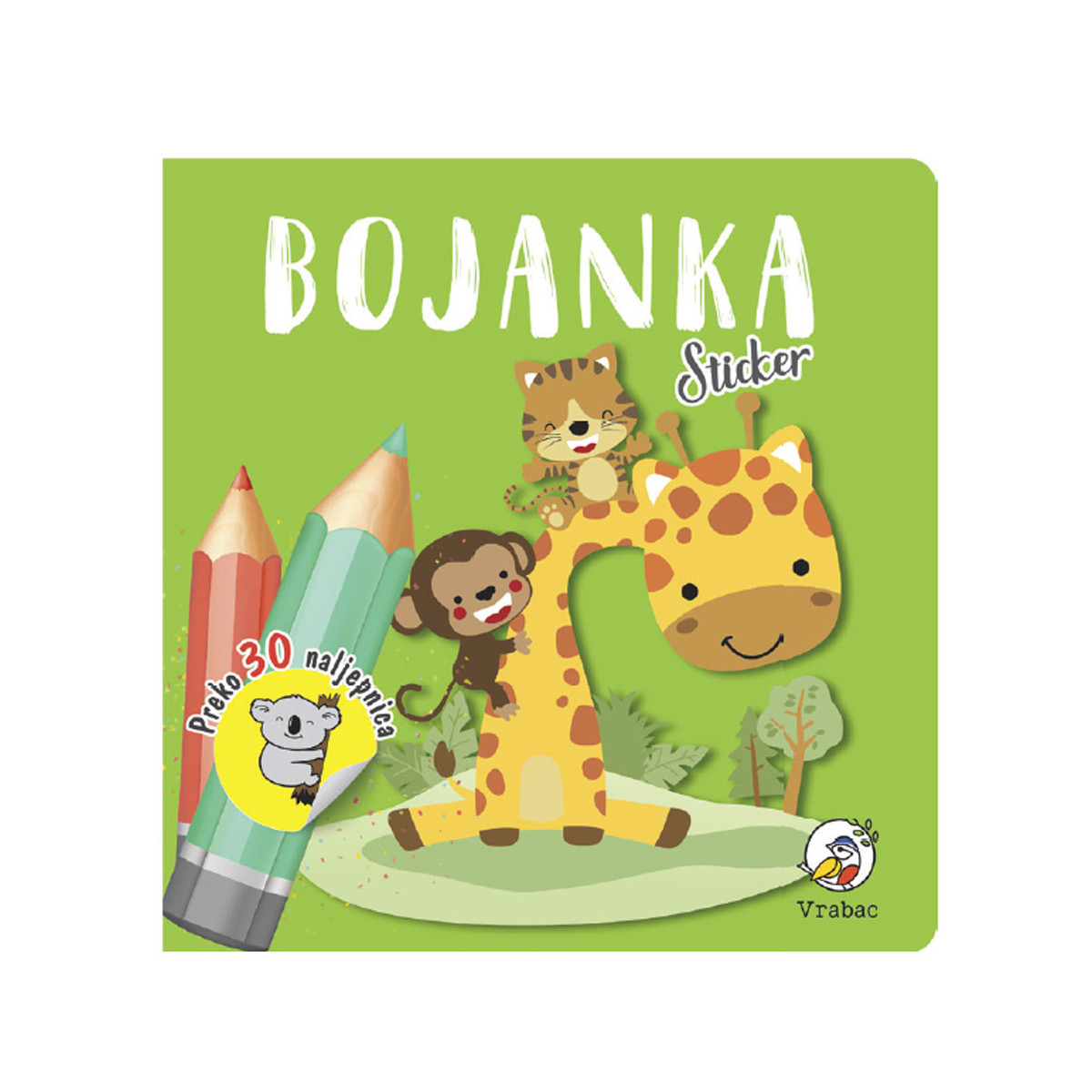 Vrabac bojanka stiker Životinje