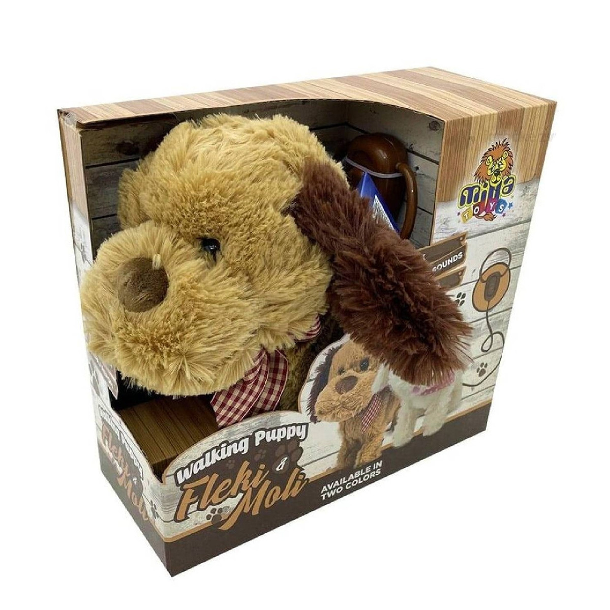 AZ toys plišana kuca Fleki/Moli koja šeta i laje