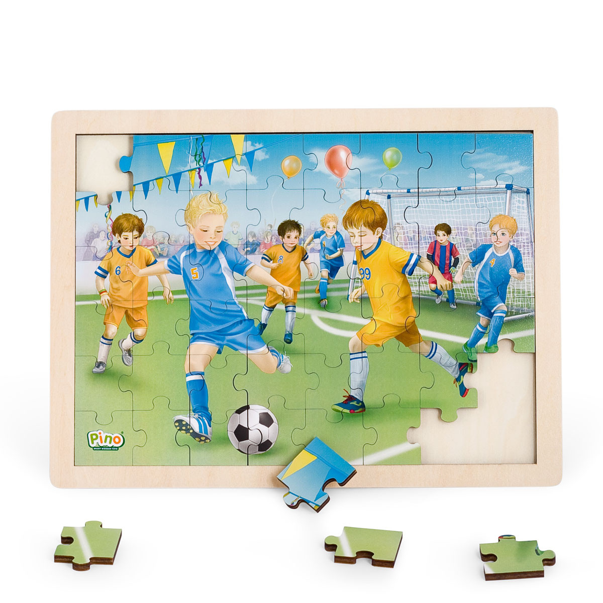 Pino drvene puzzle -Fudbal