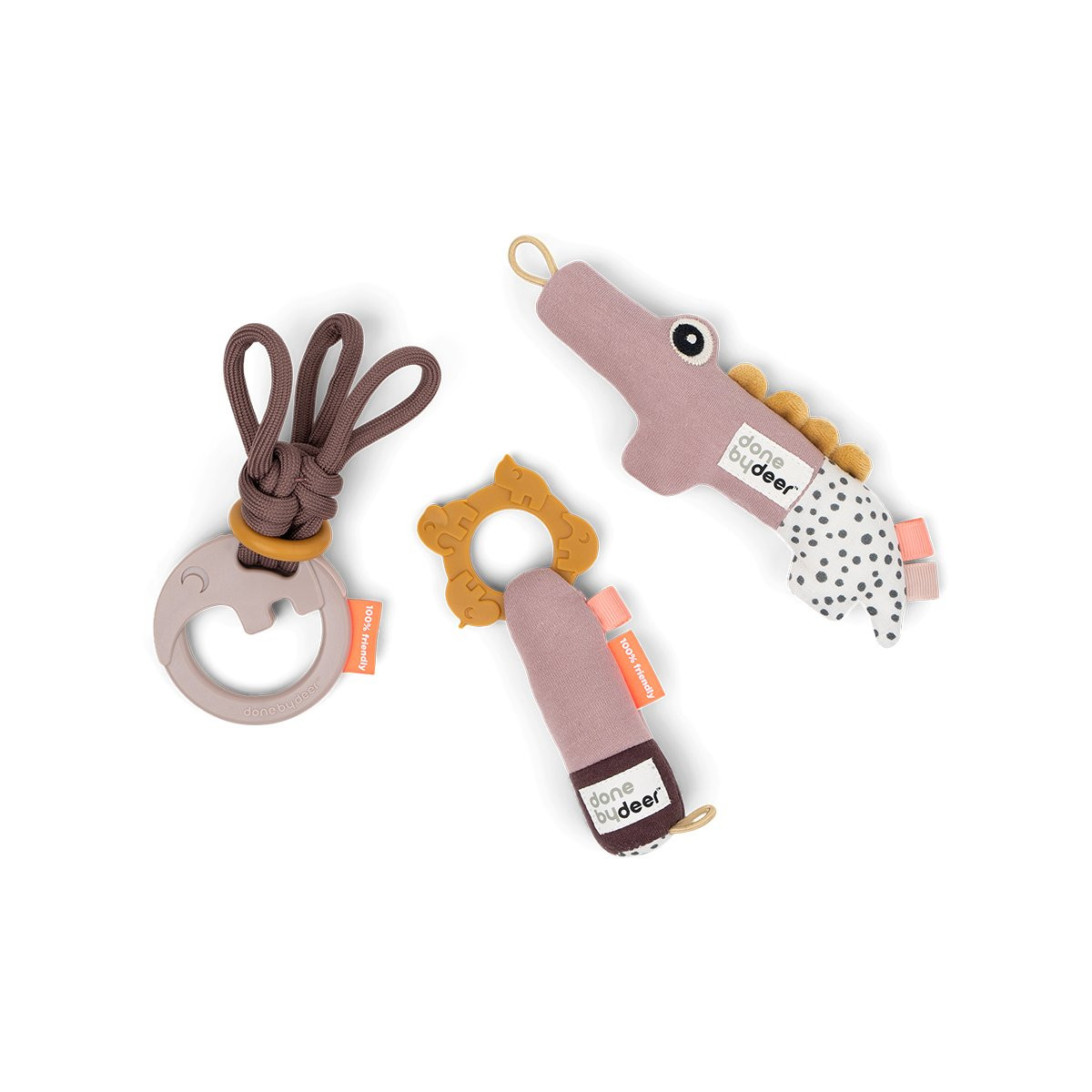 Done by Deer Tiny activity toys gift set Deer friends Powder