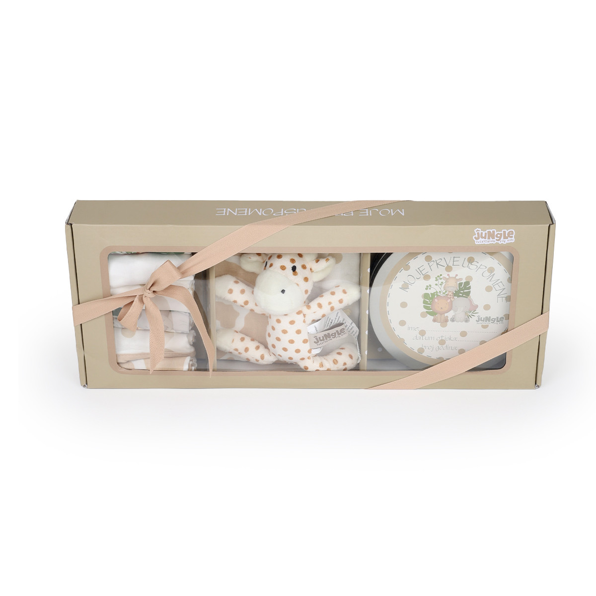 Jungle set prvi otisak bež žirafa