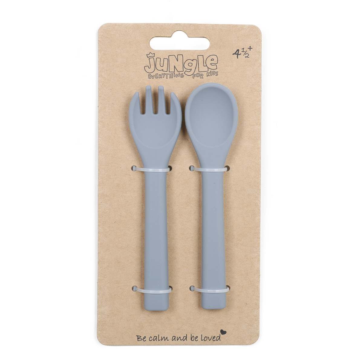 Jungle silikonska viljuška i kašika