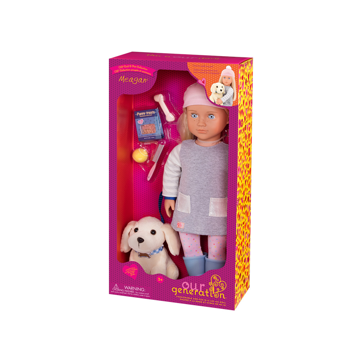 Our Generation lutka Meagan 45cm sa kucom i aksesoarom