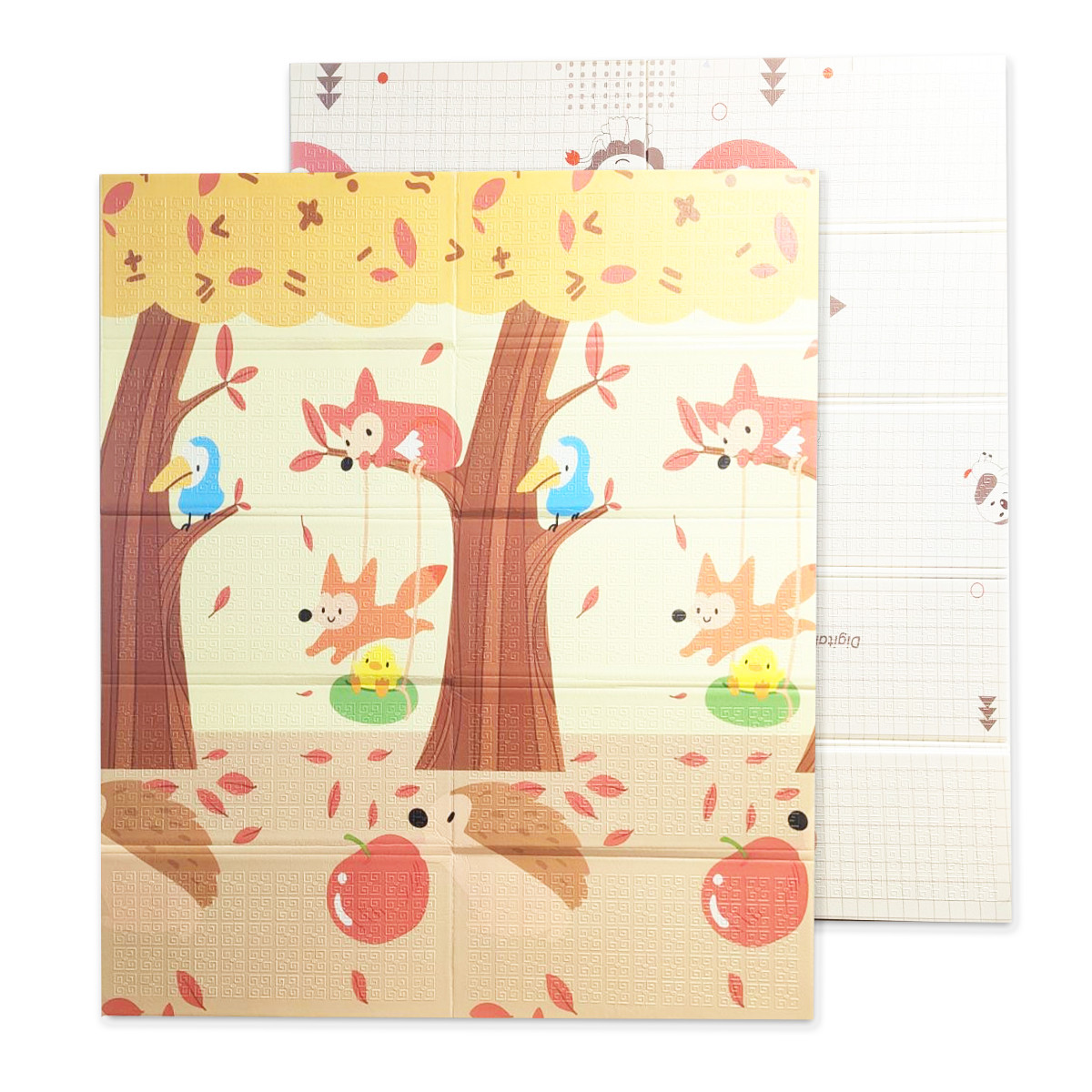 Jungle dvostrani tepih za igru, 150x180x0.8cm