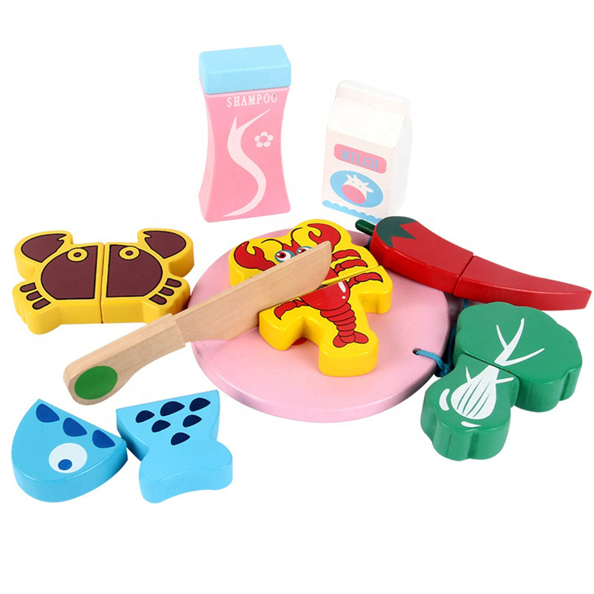 Jungle drvena kolica za kupovinu