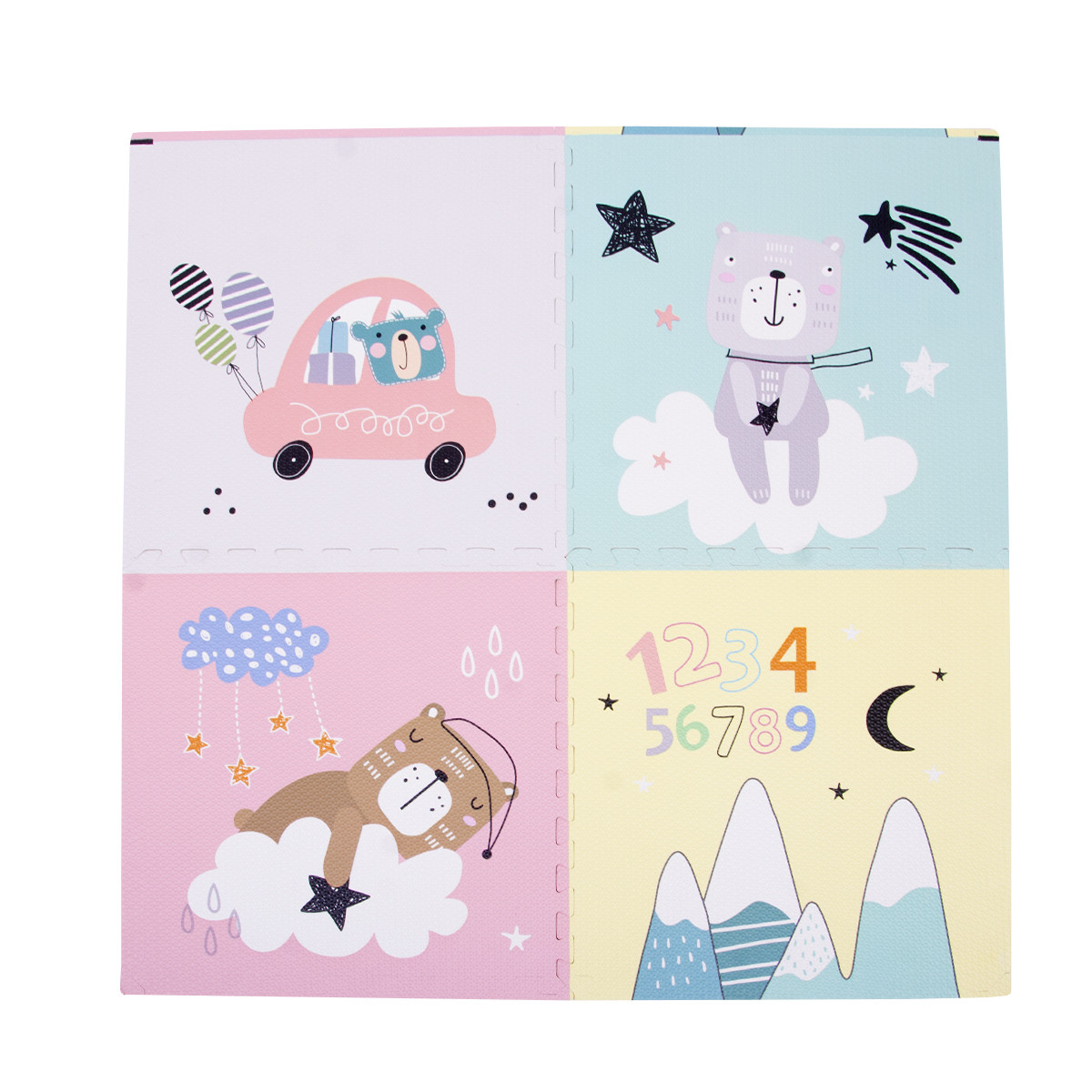 Jungle podna slagalica 4/1, 60x60x1cm