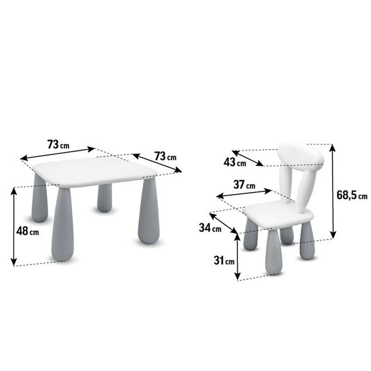 Maltex Set sto i stolica za decu