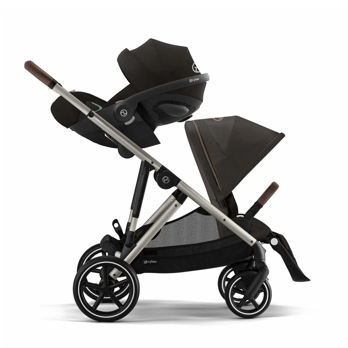 Cybex kolica e-Gazelle S, Taupe Frame/Chocolate Brown