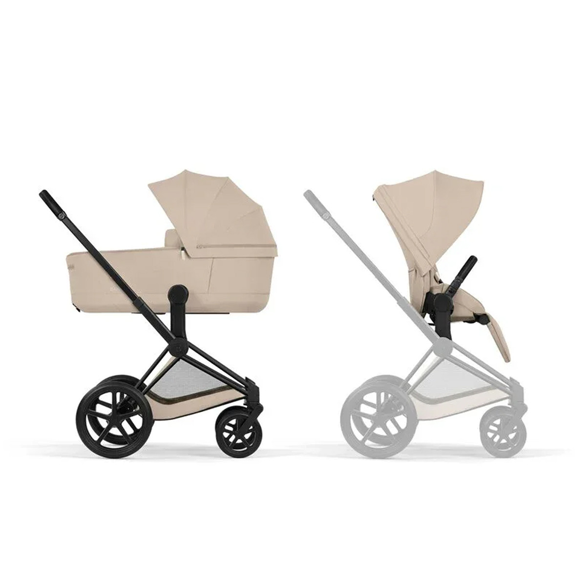 Cybex Priam 5 duo sistem, Black/Cozy Beige