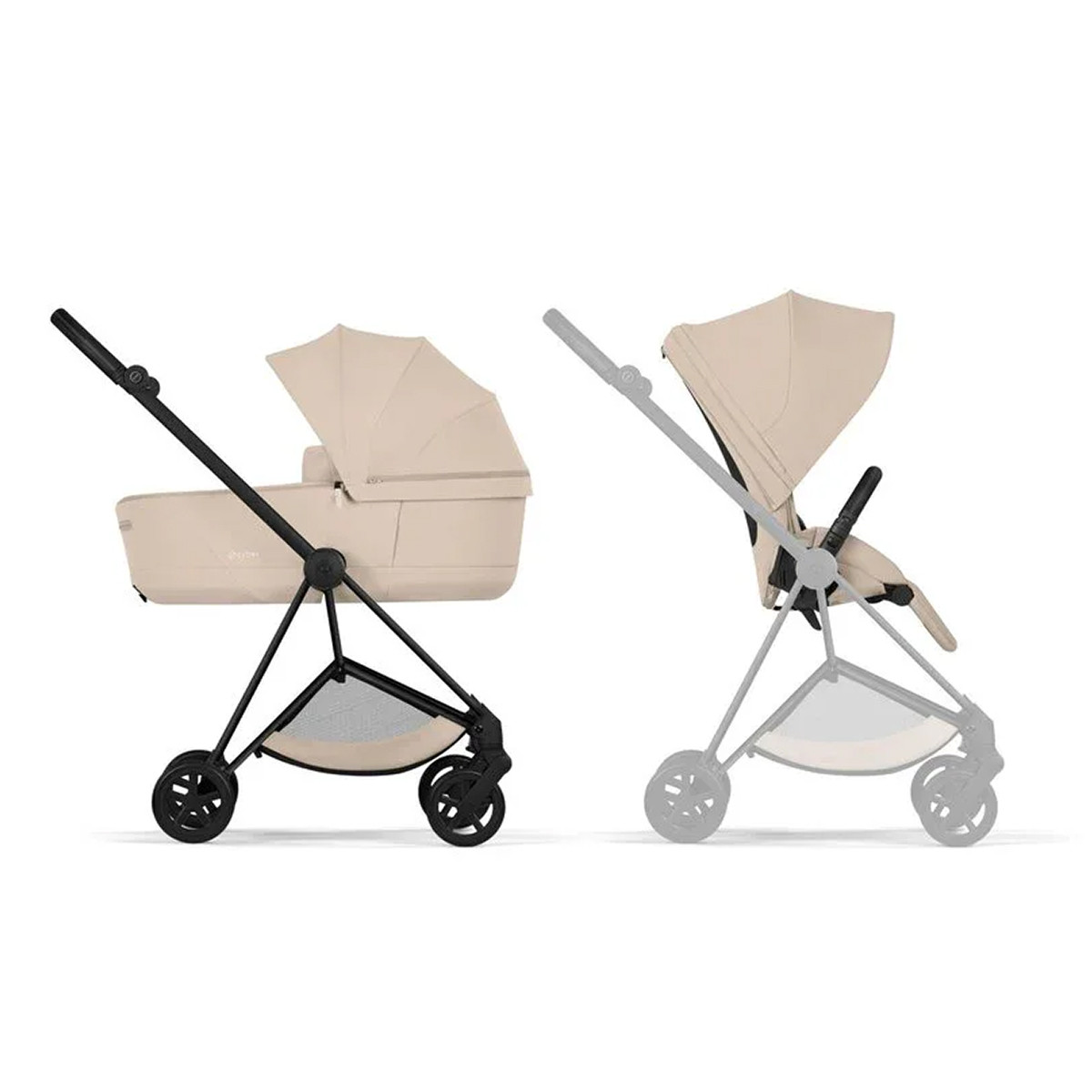 Cybex Mios 5 duo sistem, Black/Cozy Beige