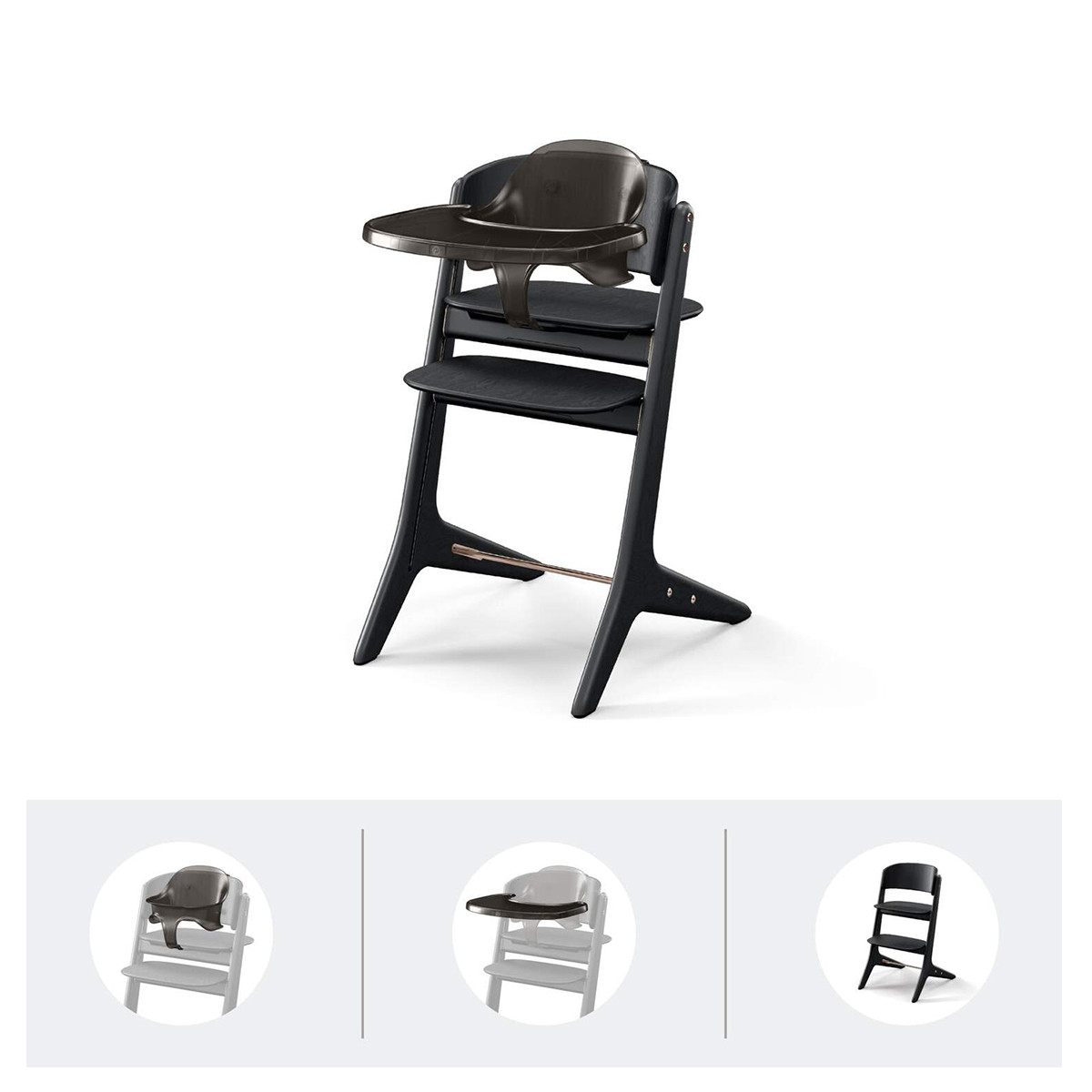 Cybex hranilica Lemo platinum 3/1, Black Wood