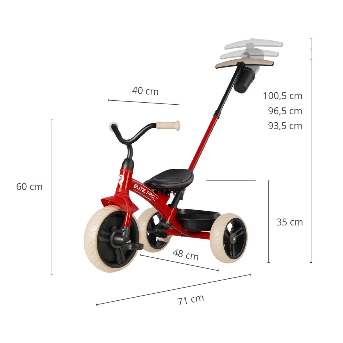 Qplay tricikl Elite Pro