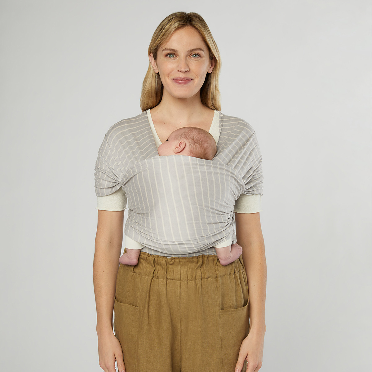 Ergobaby marama za nošenje bebe Aura Grey Stripes