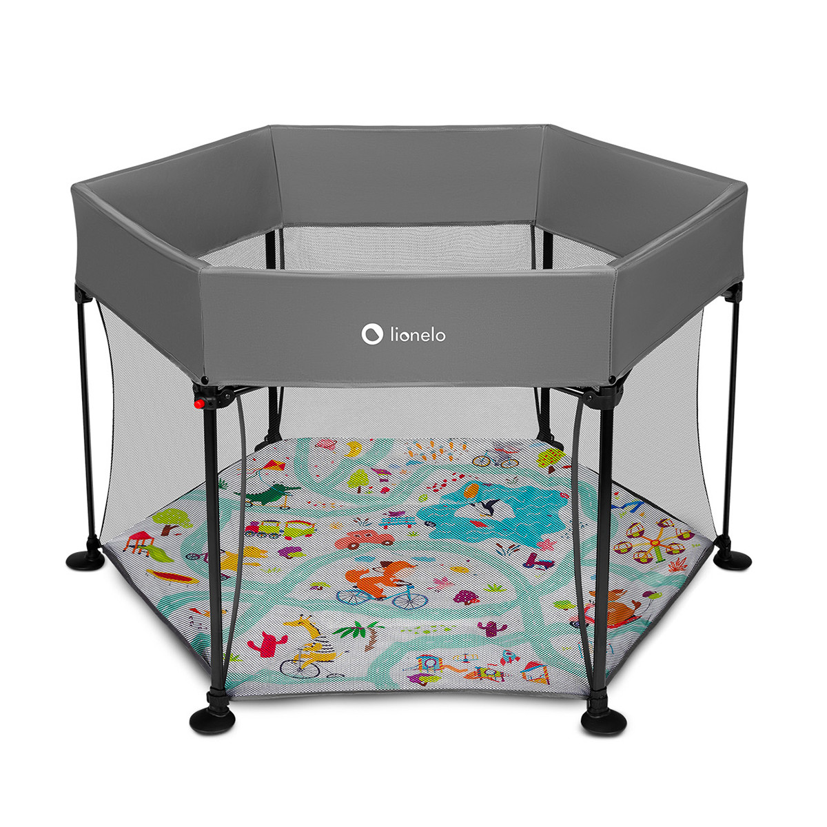 Lionelo prenosna ogradica Roel, Grey