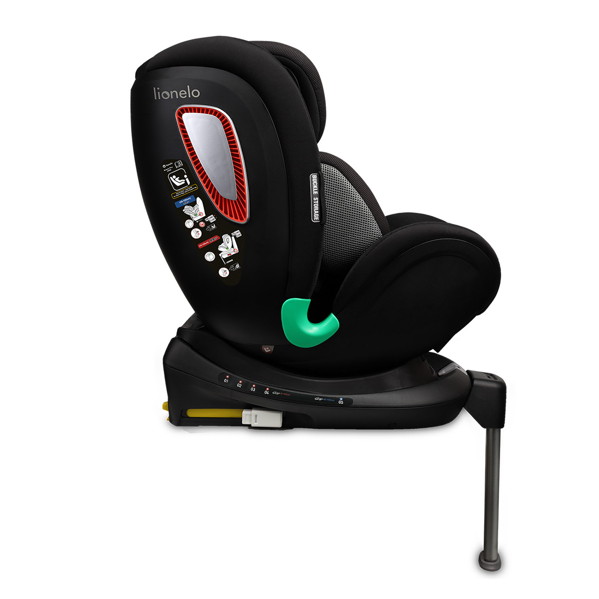 Lionelo autosedište Antoon 0-19kg, Black Onyx