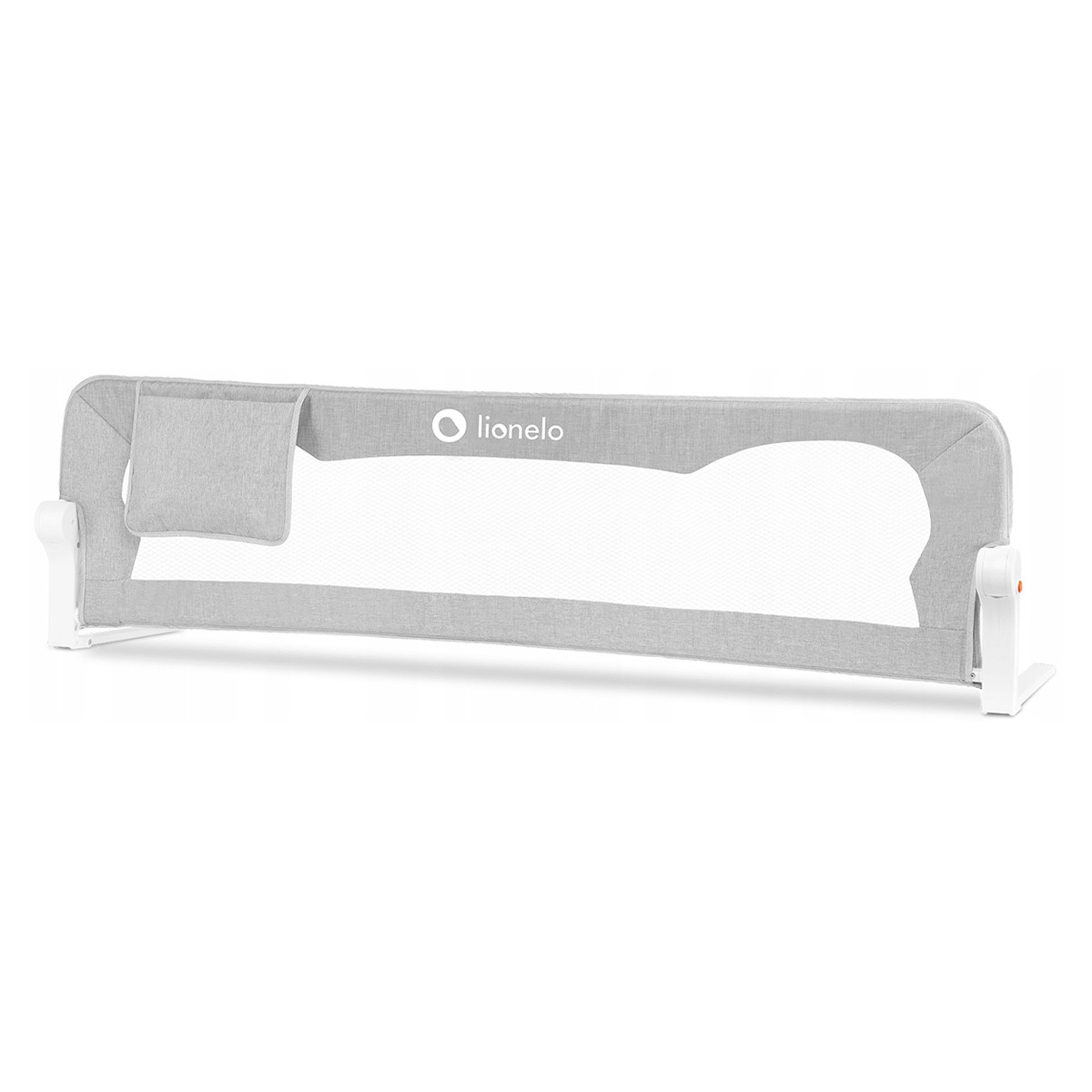 Lionelo zaštitna ograda za krevetac 150x42cm, Grey Melange