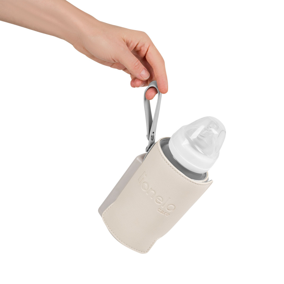Lionelo prenosni grejač za flašice, Beige Sand