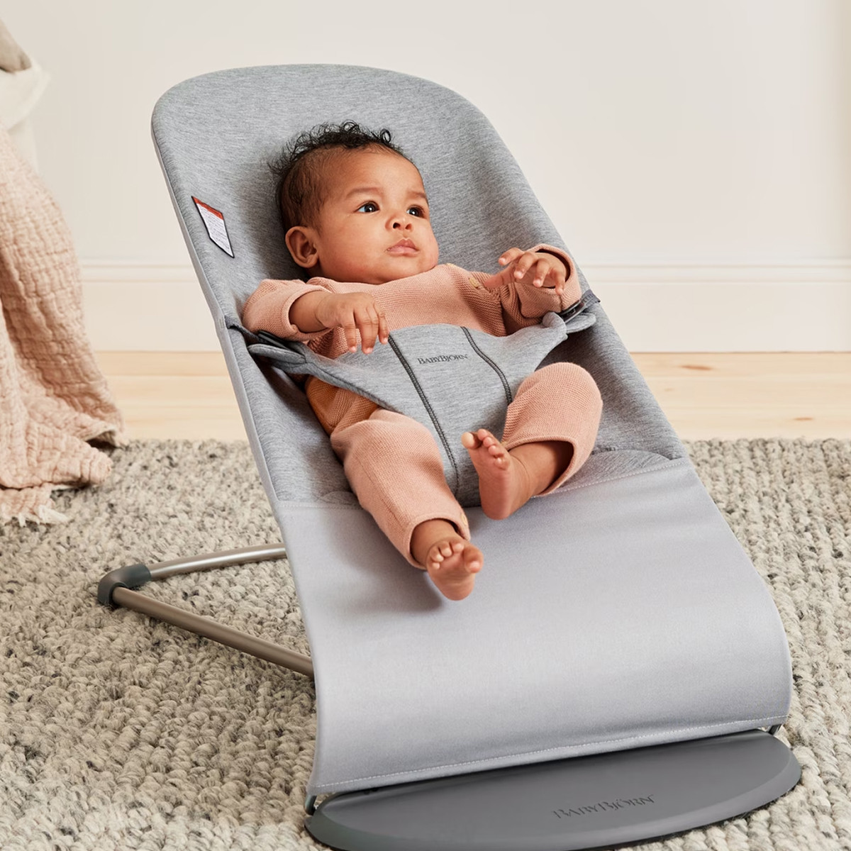 BabyBjörn njihalica Bliss 3D svetlo siva