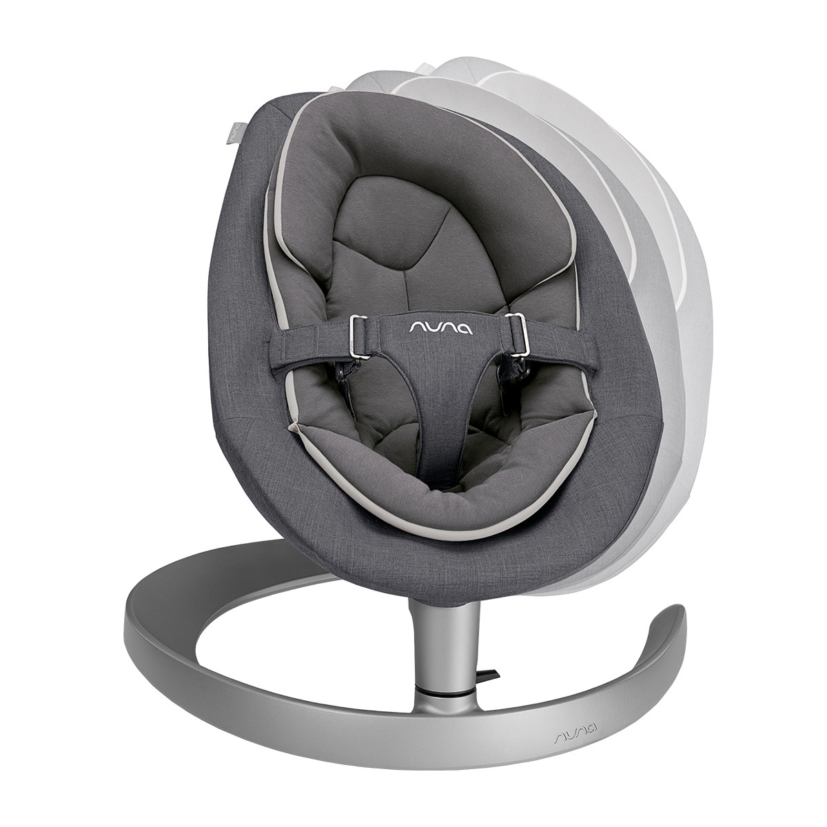 Nuna njihalica Leaf Grow sa igračkama, Granite