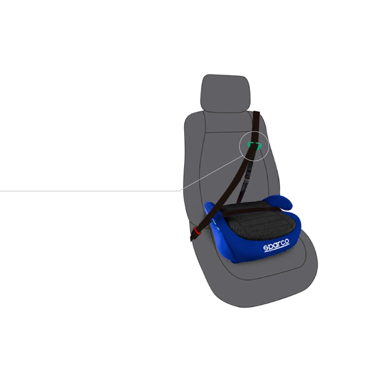 Sparco auto sedište buster isofix