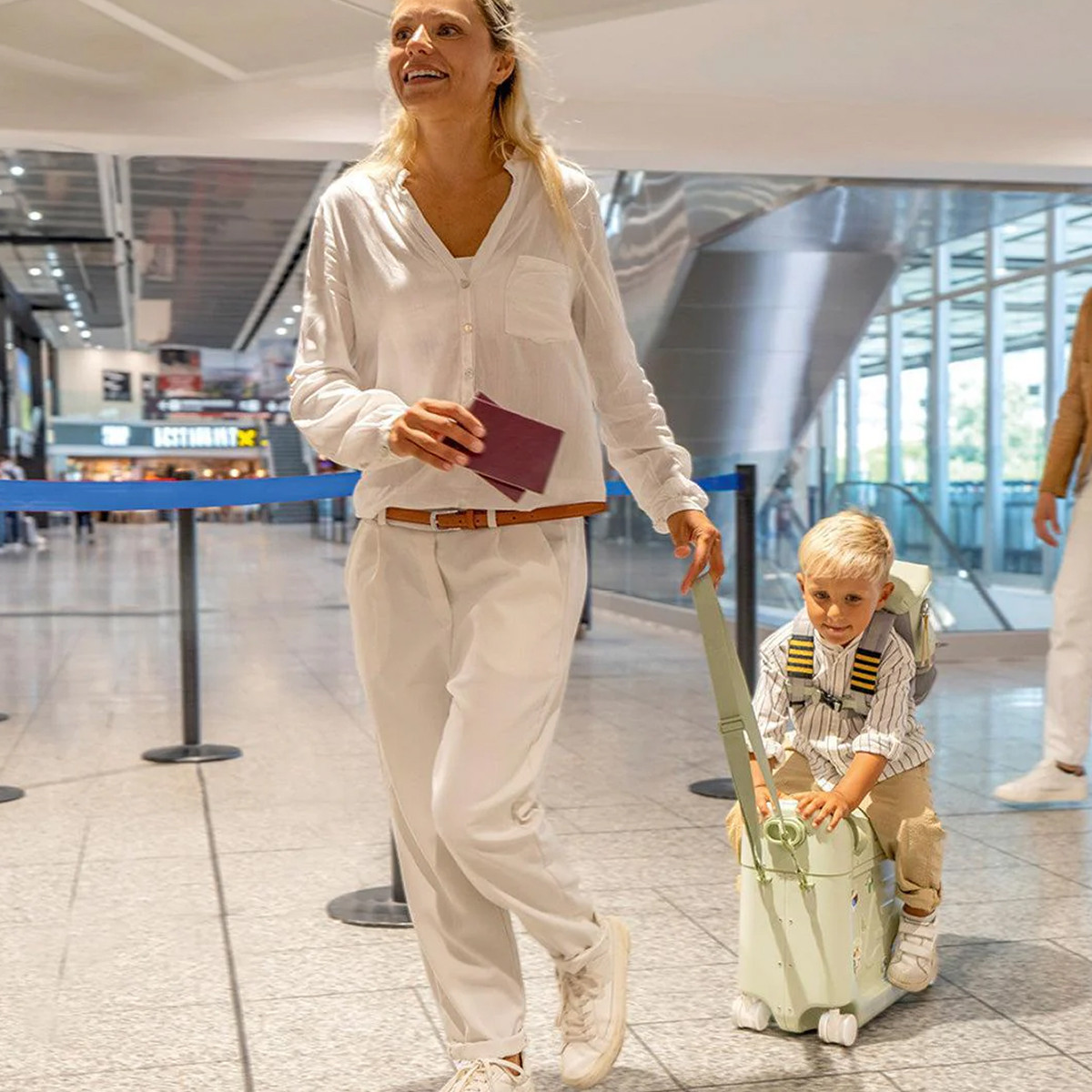 Stokke putni krevet/kofer, SeaGreen