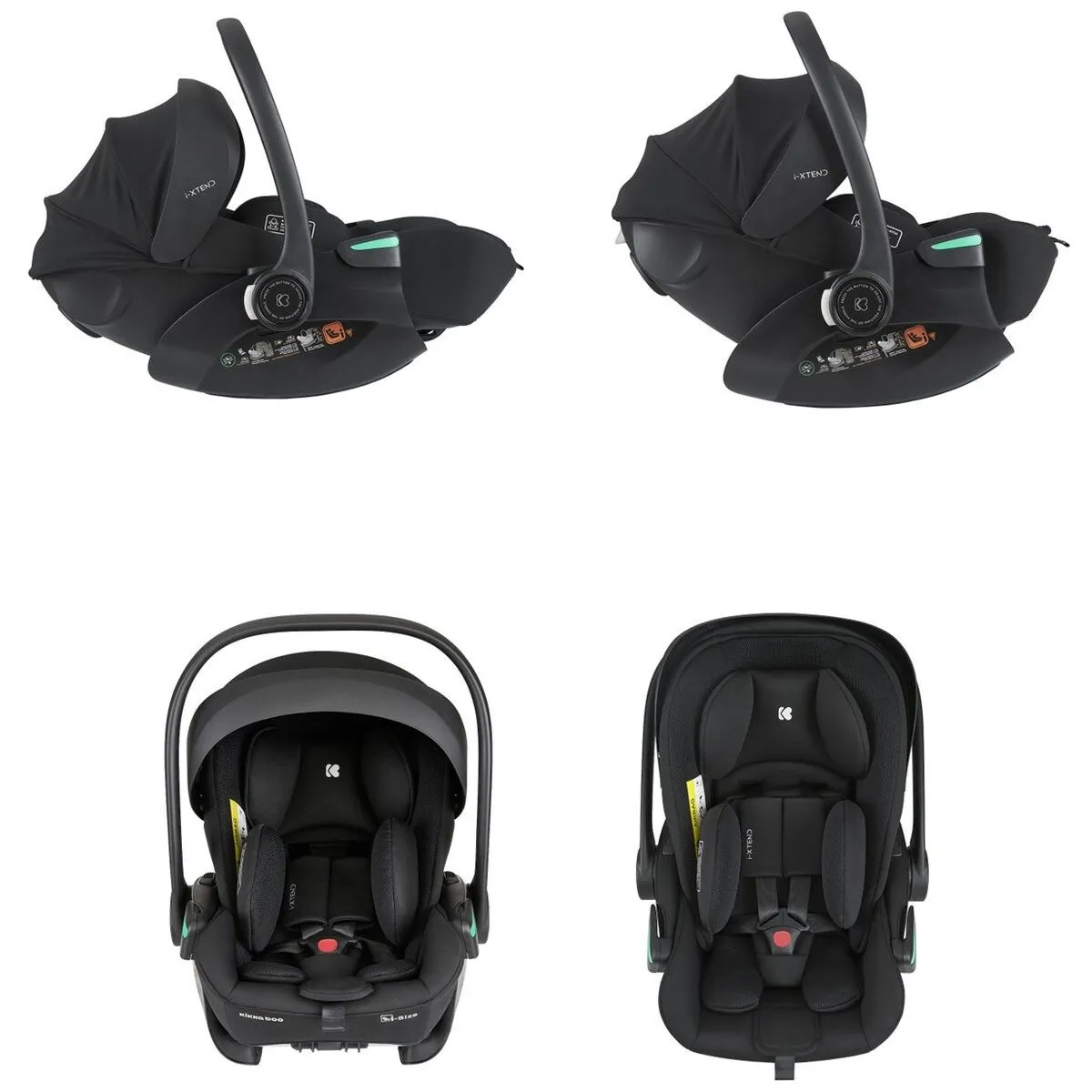 Kikka Boo auto sedište i-Xtend Black 40-87cm