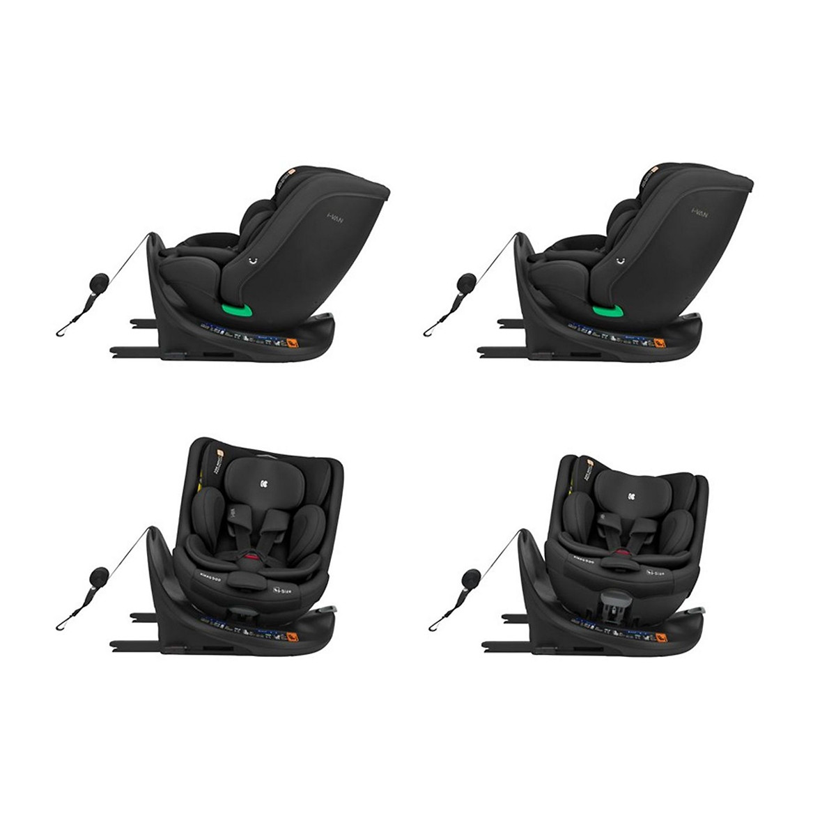 Kikka Boo auto sedište i-Van ISOFIX Black 40-150cm