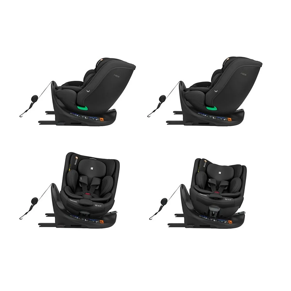Kikka Boo auto sedište i-Van ISOFIX Black 40-150cm