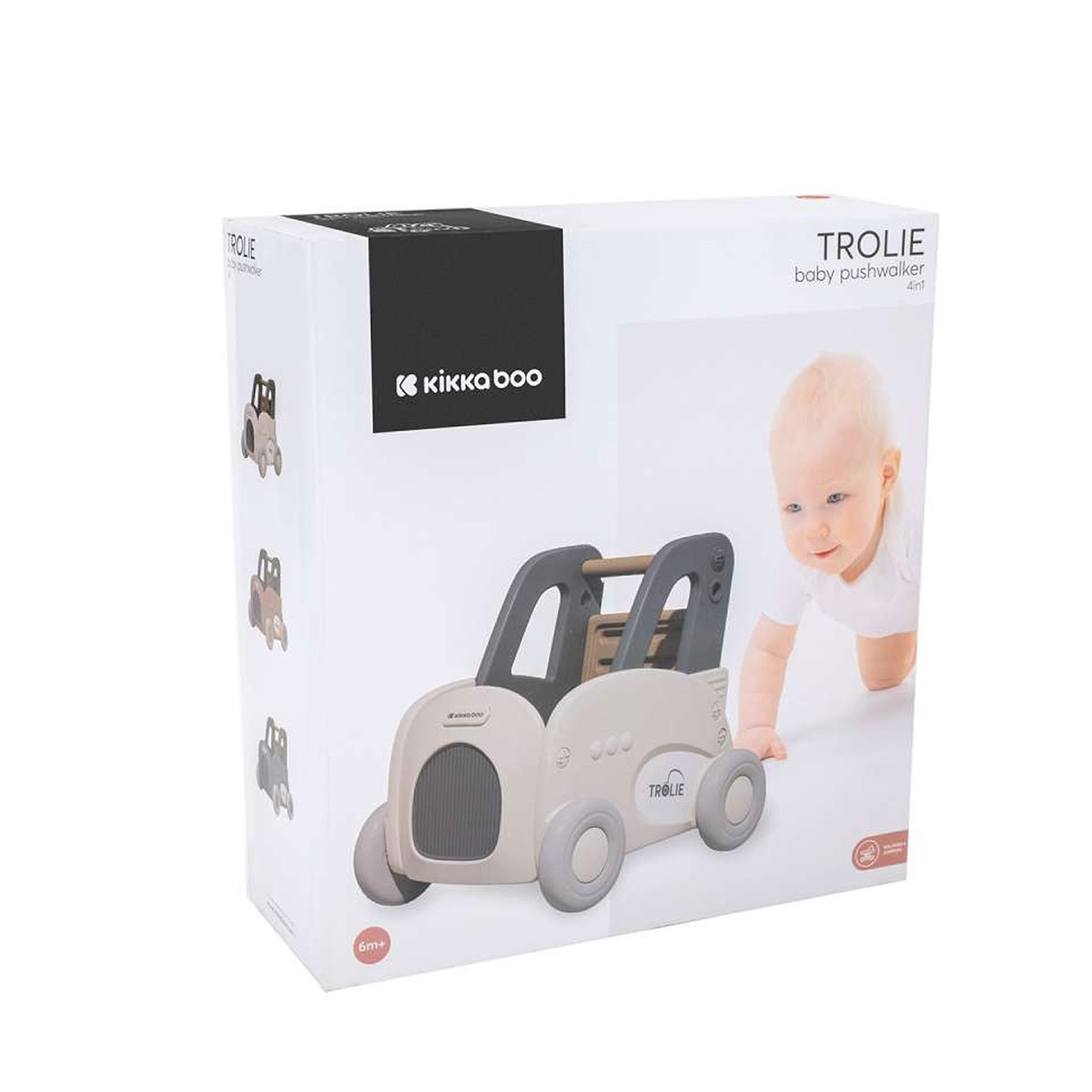 Kikka Boo guralica Trolie 2 4u1 Grey