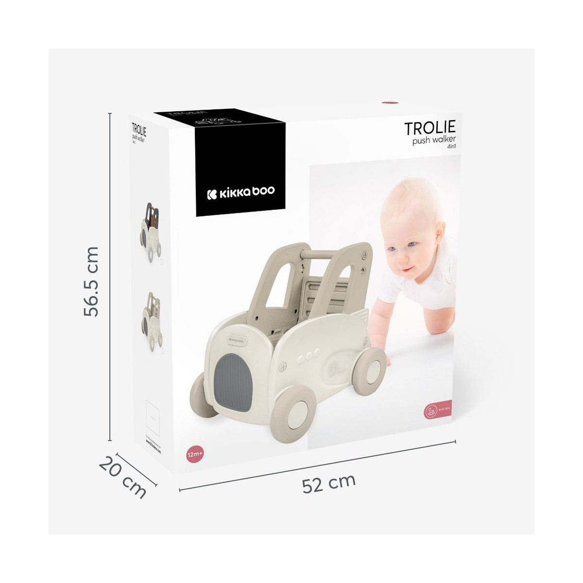 Kikka Boo guralica Trolie 2 4u1 Beige