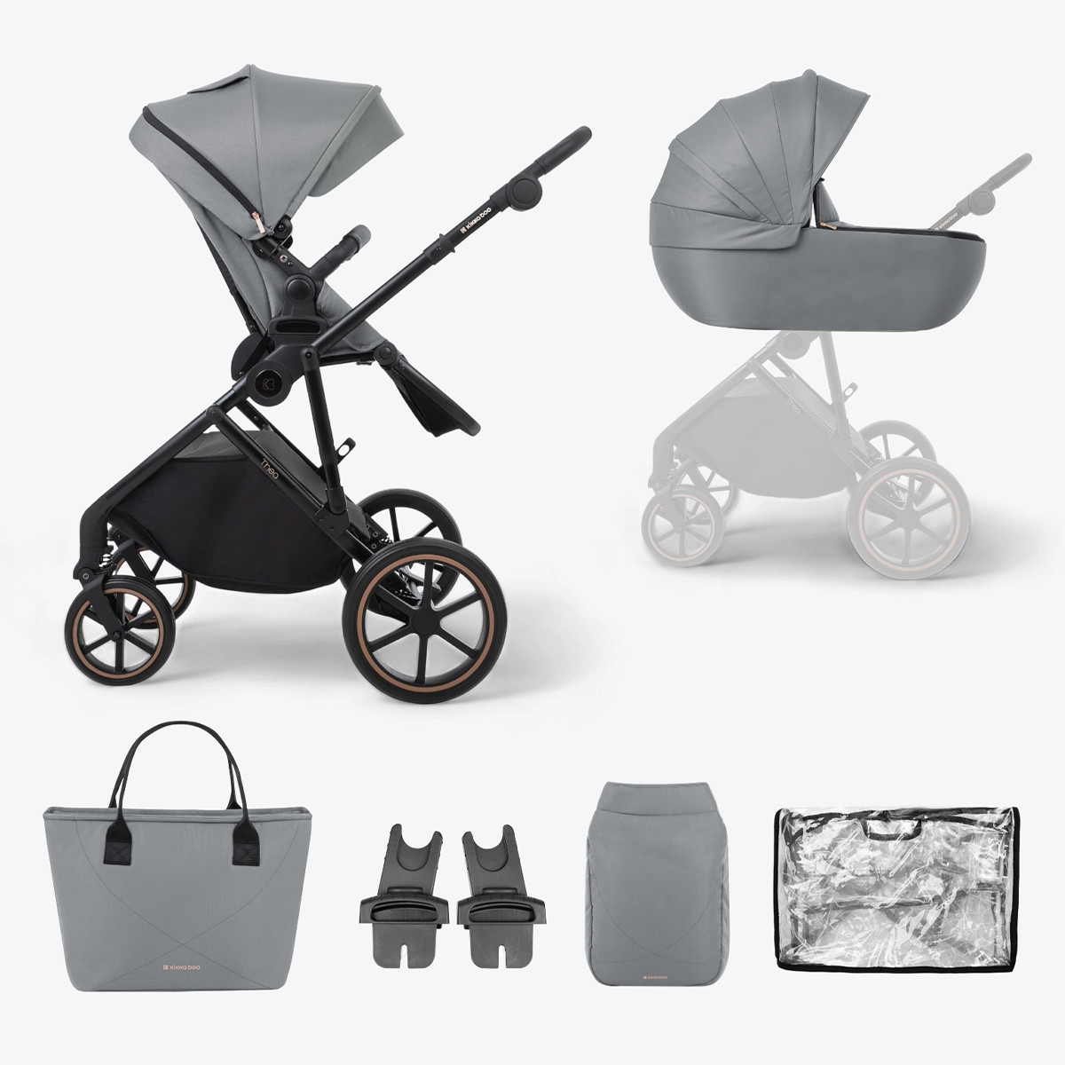 Kikka Boo kolica Thea 2u1, Grey