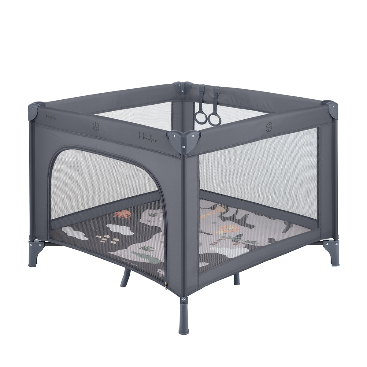 Kikka Boo prenosiva ogradica Enjoy premium Africa Grey