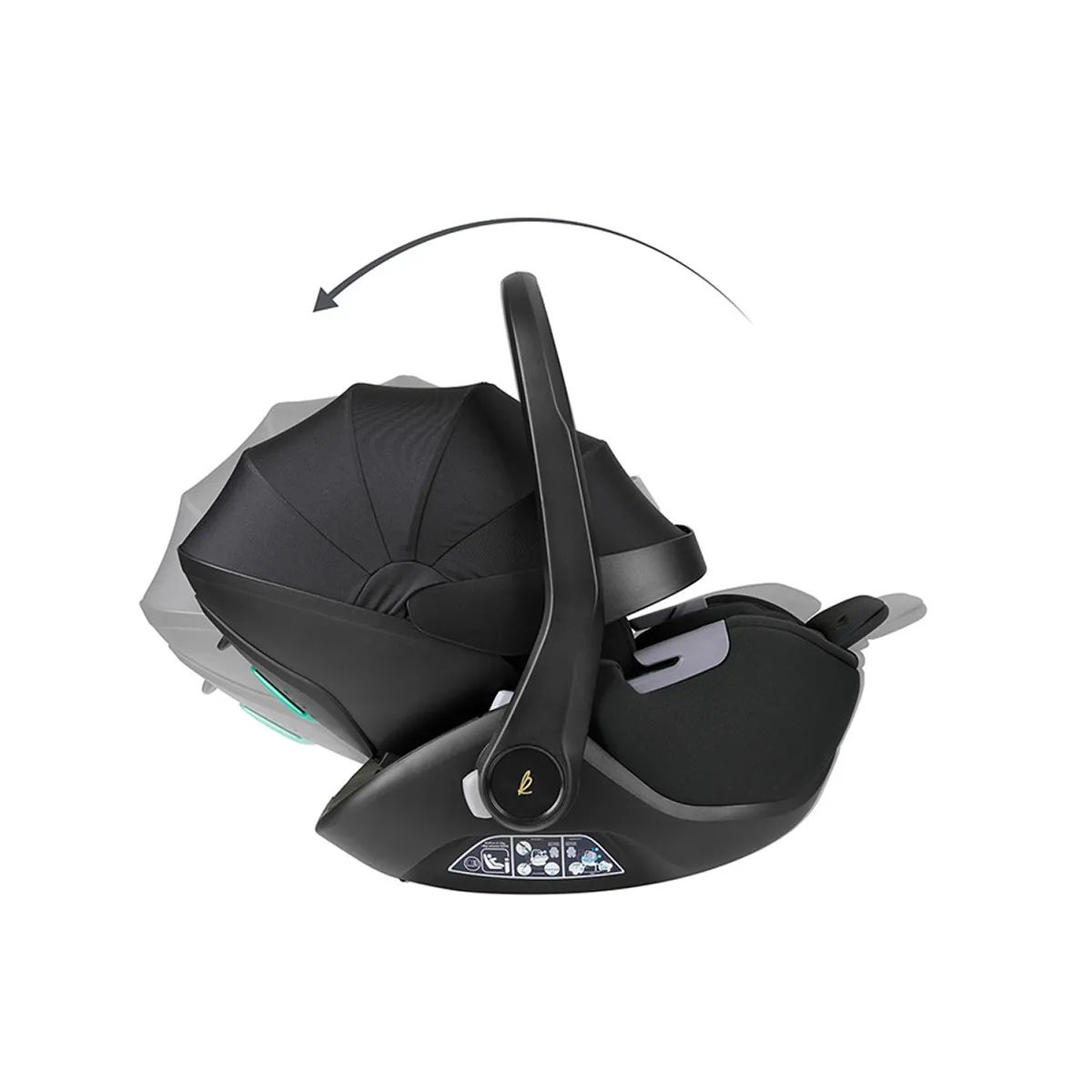 Kikka Boo auto sedište i-ClassPlatinum Noir, 40-87cm