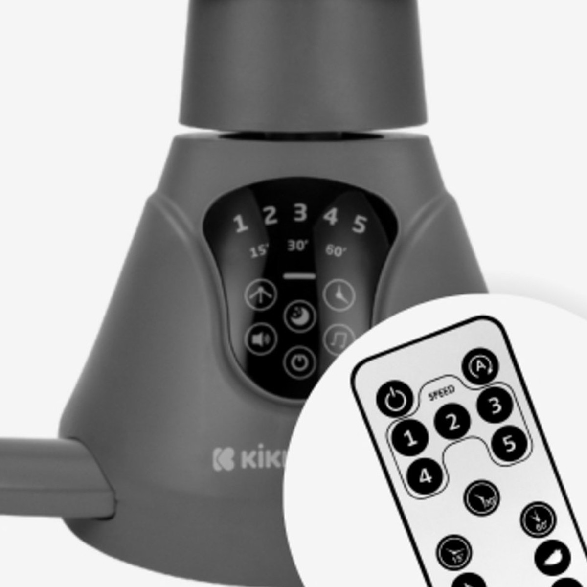 Kikka Boo njihalica Twiddle Side to Side Grey