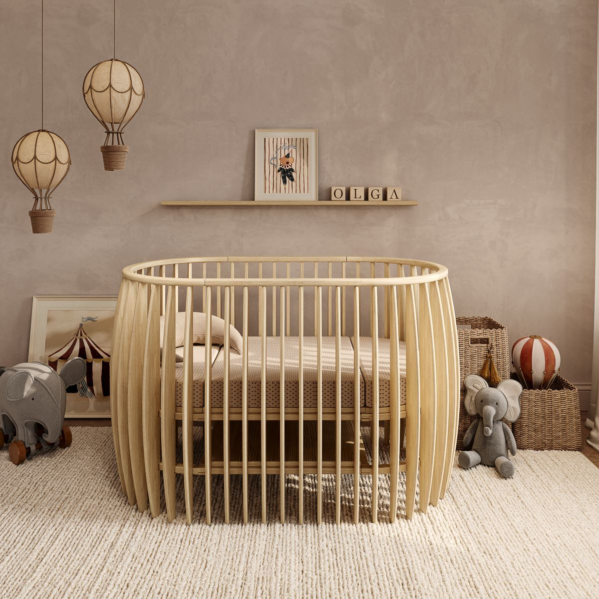 Sol Baby krevetac Olga, hrast 141,5x84x90,5