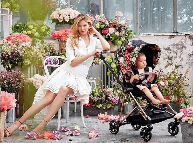 Cybex kolica Mios Spring Blossom Black