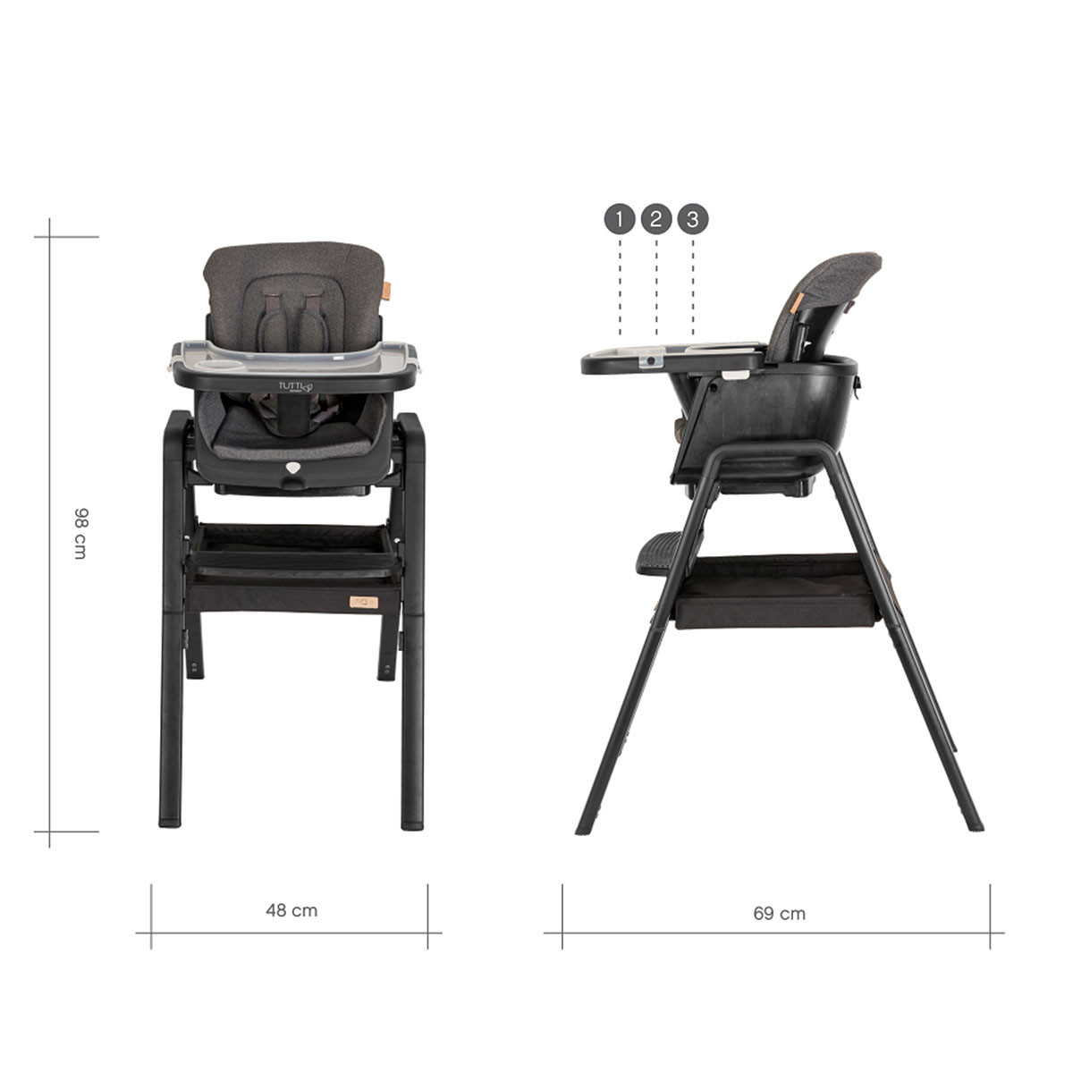 Tutti Bambini hranilica Nova Evolutionary Black