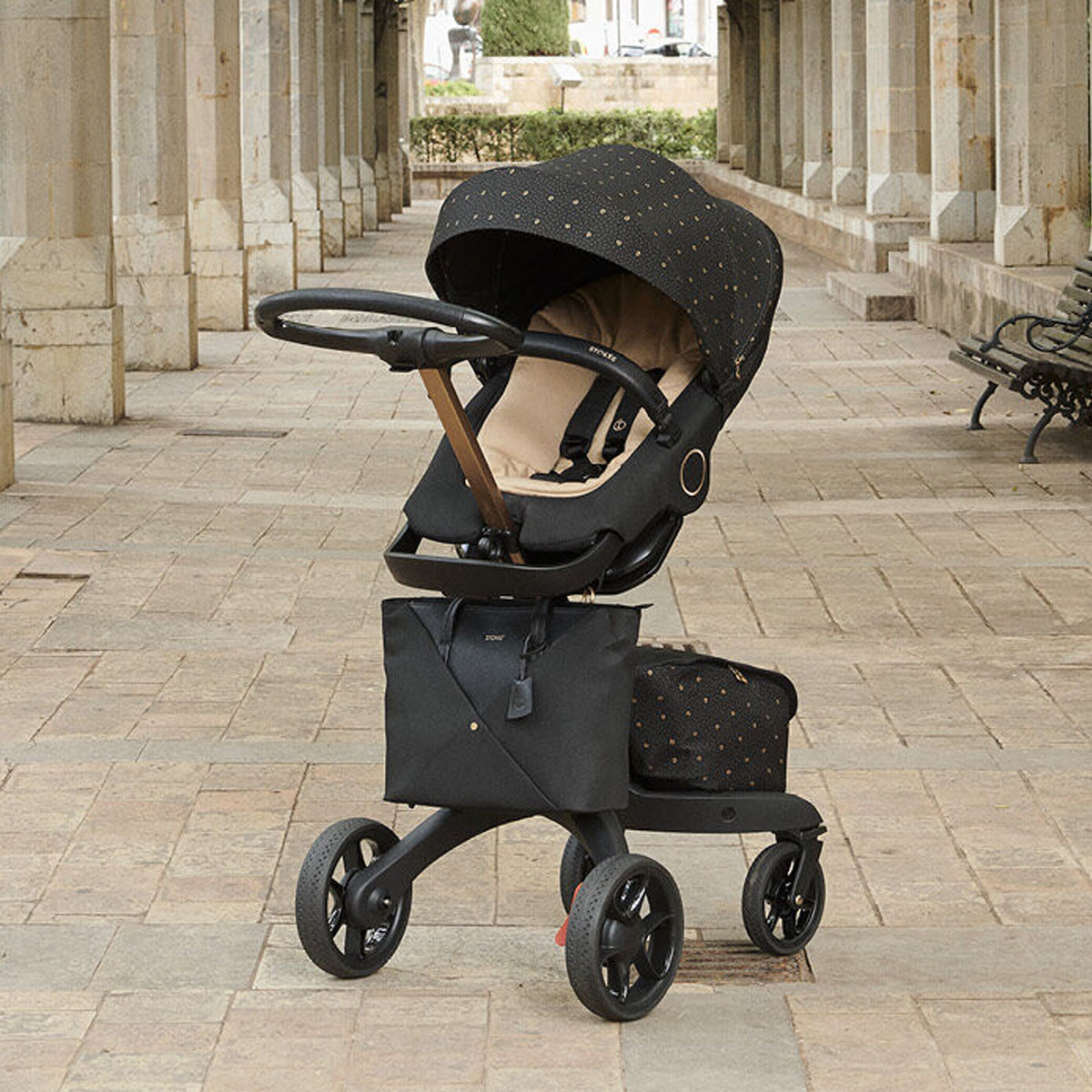 Stokke X torba za mame, Signature Black