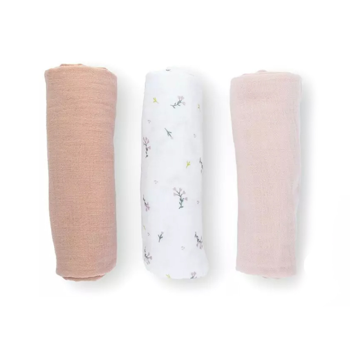 Doomoo muslin pelene Flower pink 3/1