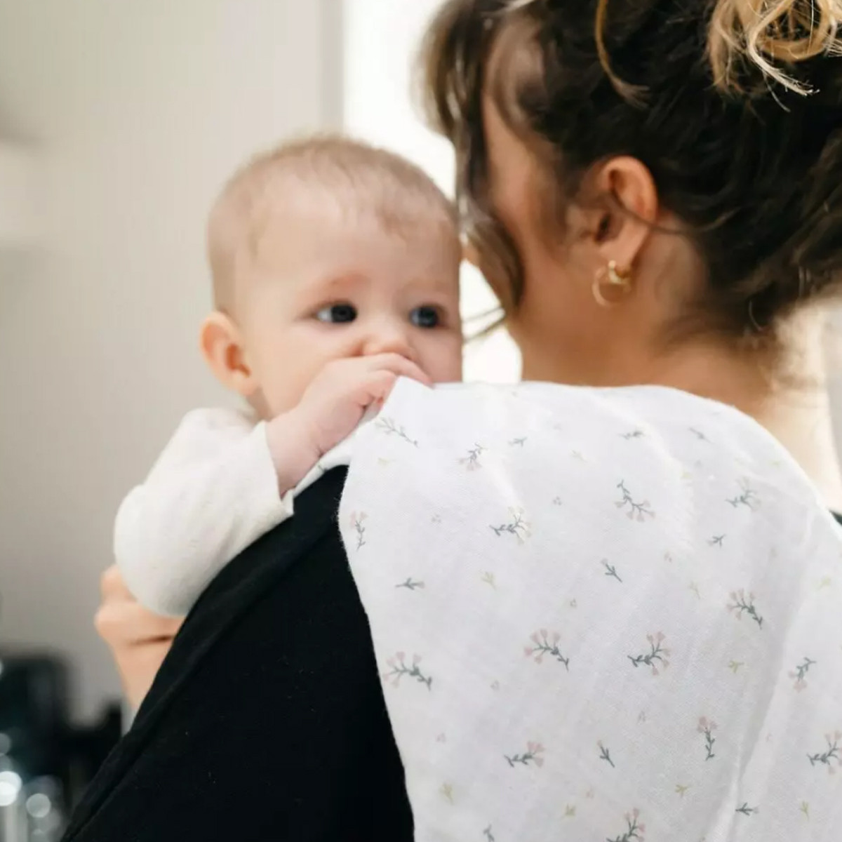 Doomoo muslin pelene Flower pink 3/1