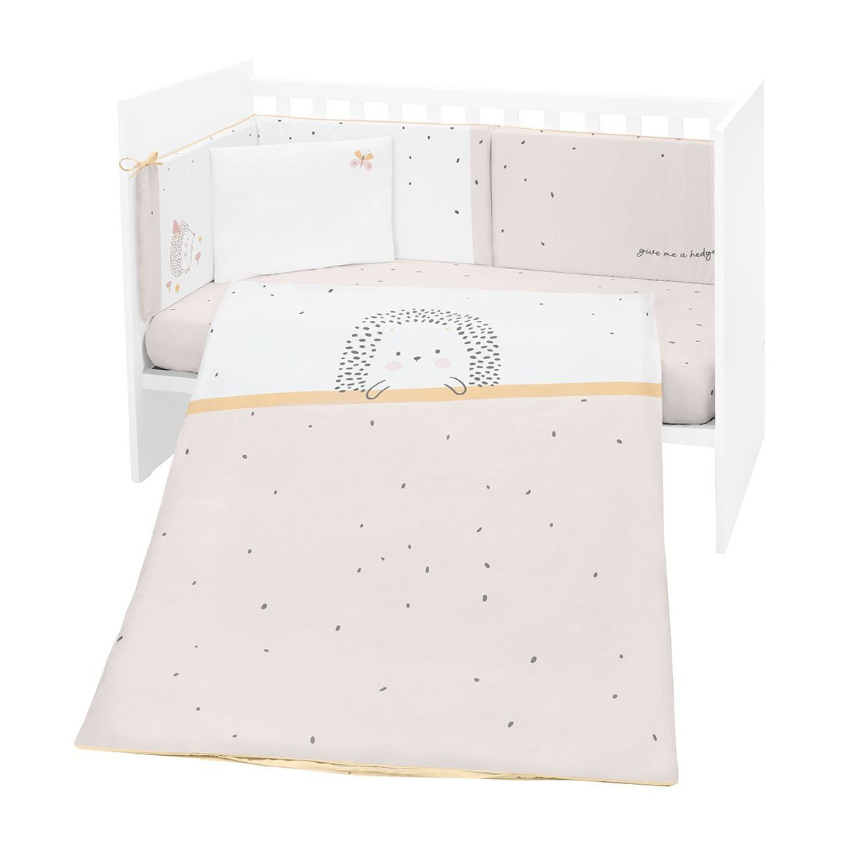 Kikka Boo posteljina sa ogradicom 60x120cm Hedge Hugs