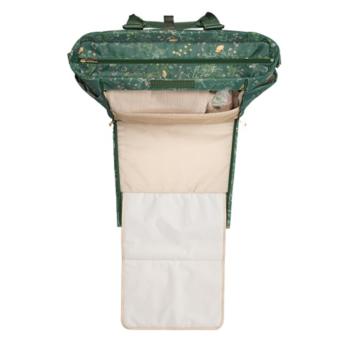 Kikka Boo torba za mame Florence  Secret Garden Green