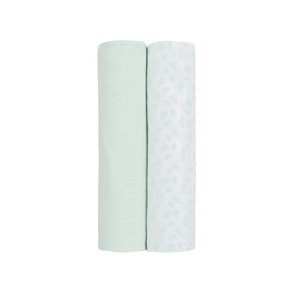 Kikka Boo pelene muslin Leaves Mint 80x80, 2/1