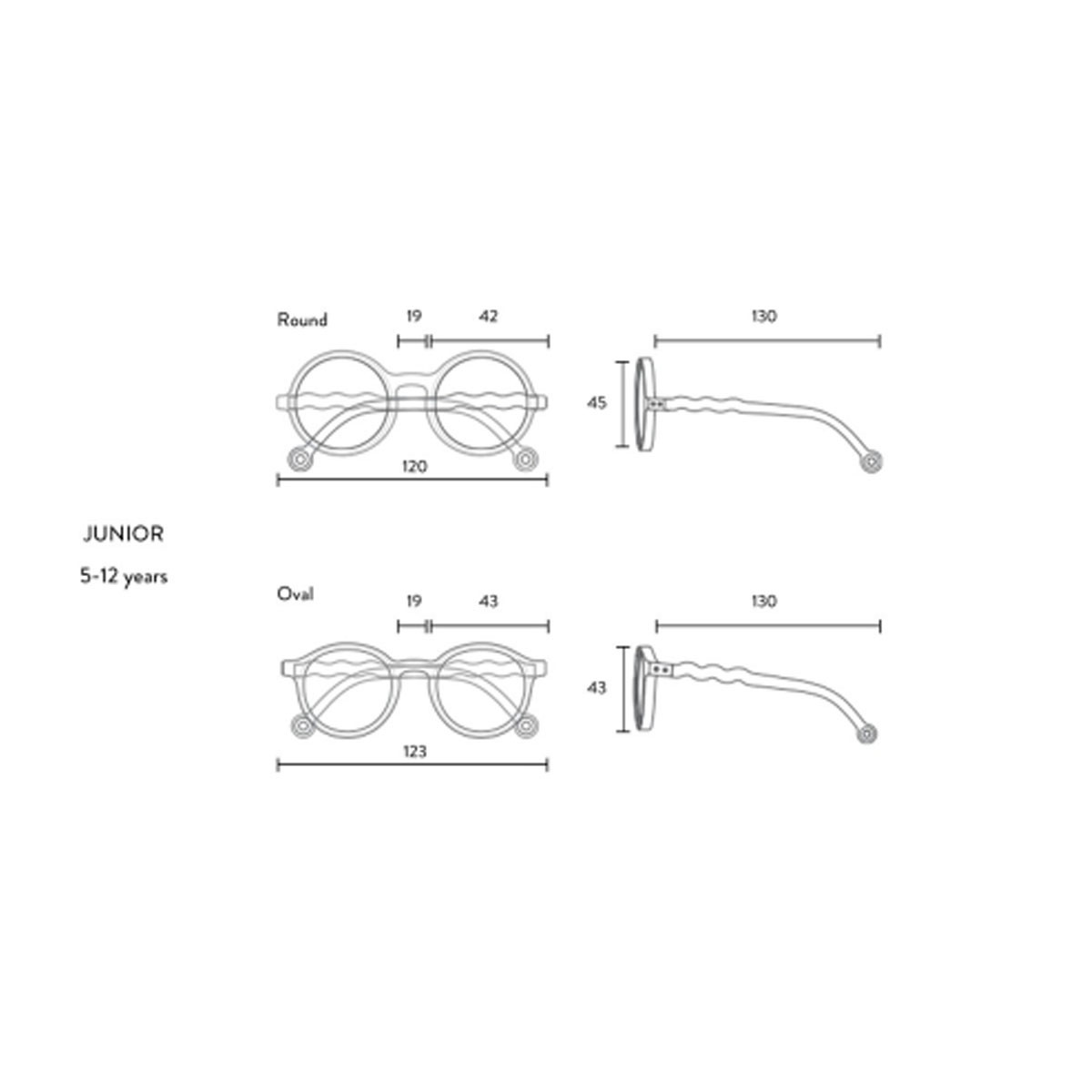 Olivio&Co naočare Sand Beige Oval, 5-12g
