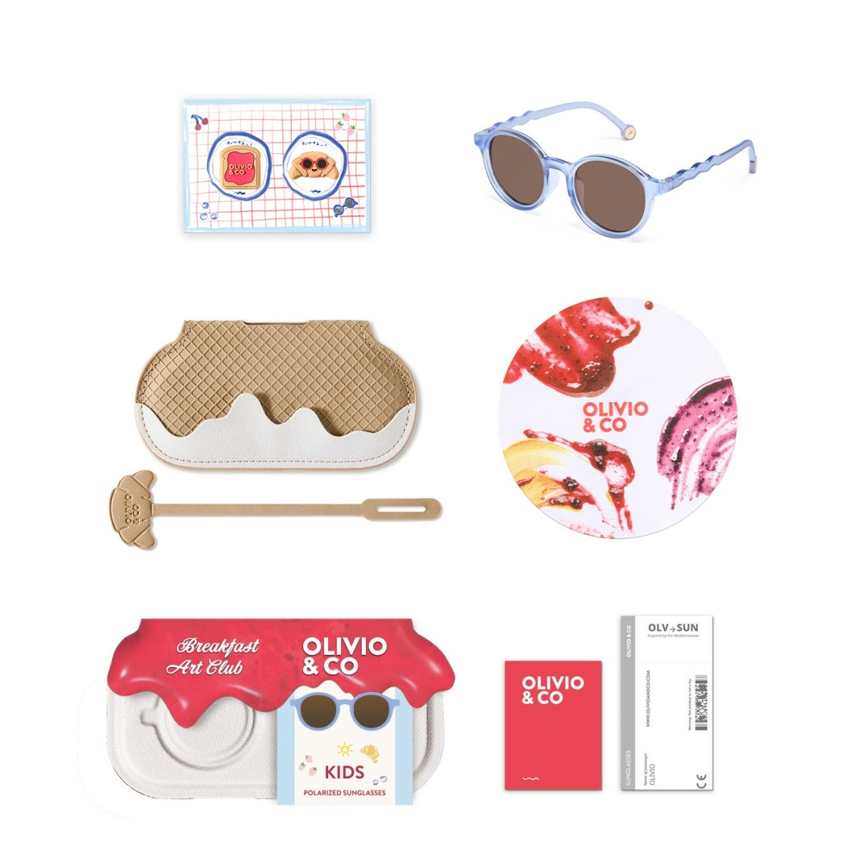 Olivio&Co naočare za sunce oval Bluberry 3-5g