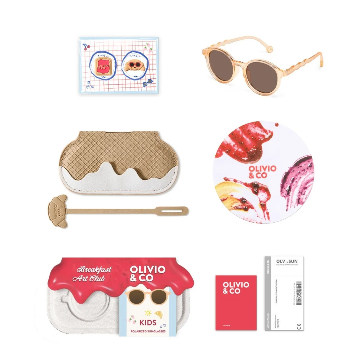 Olivio&Co naočare za sunce oval Apricot 3-5g